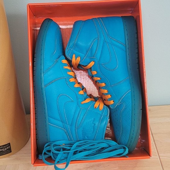 Jordan Other - Air Jordan 1 Retro High OG Gatorade 'Blue Lagoon' AJ5997-455 Men's Size 11.5